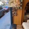 Paire de lampadaires laiton et cuir ca.1960 + A/J teinture naturelle – Image 3