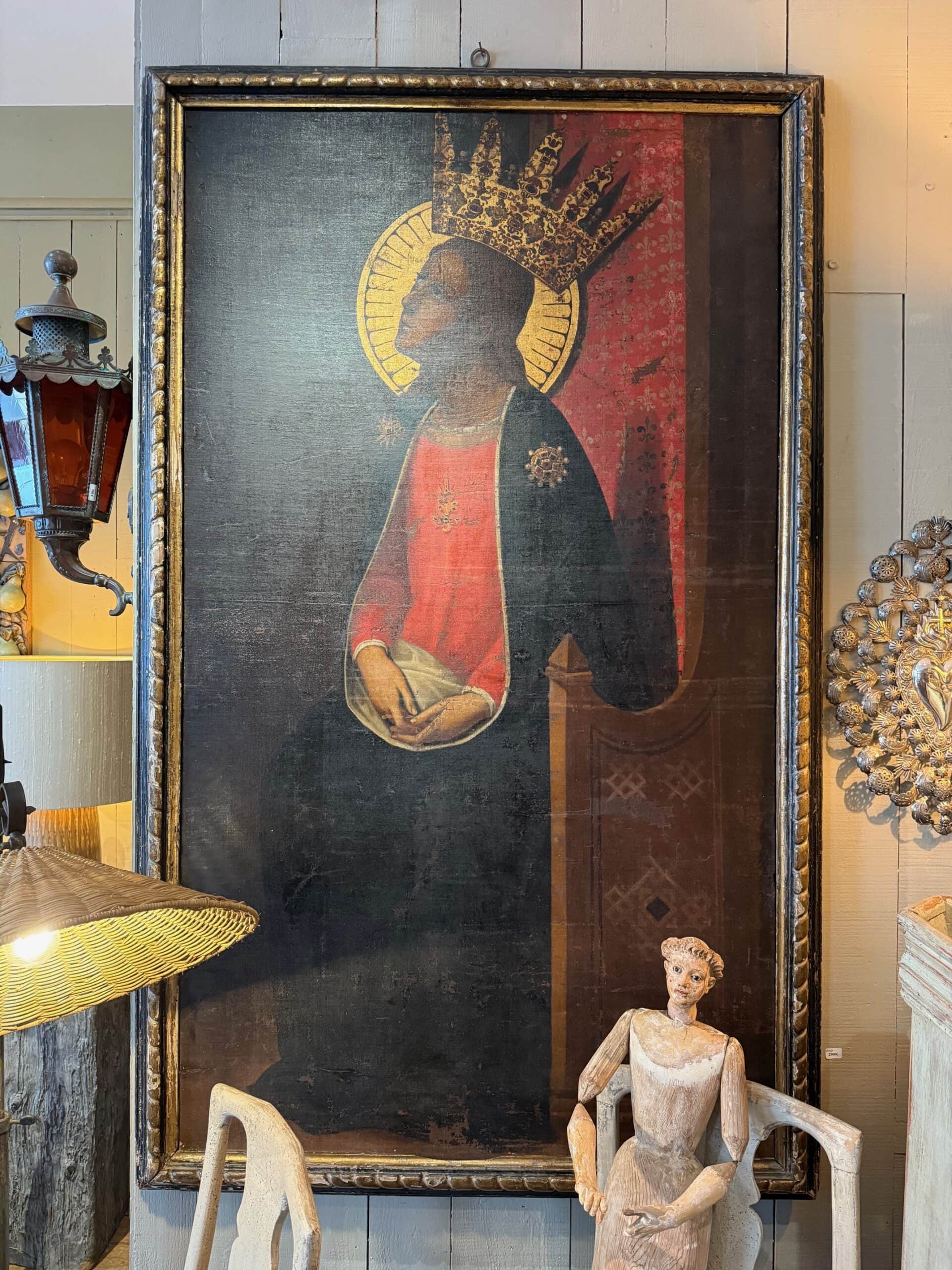 Grand tableau Italien XIXe inspiré par le Quattrocento – Image 6