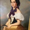 Huile sur toile "portait de l'allégorie de l'été" XIXe
