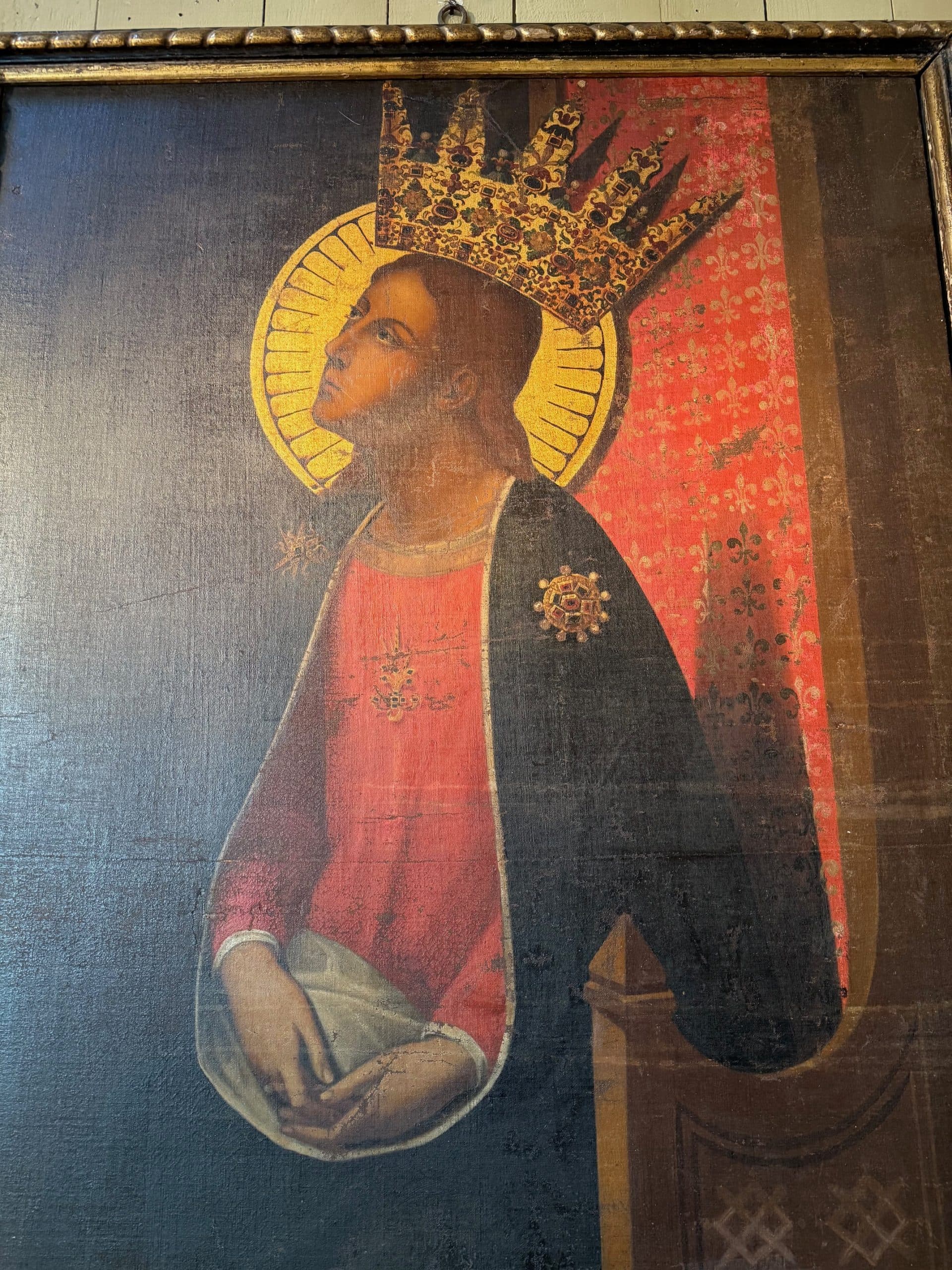 Grand tableau Italien XIXe inspiré par le Quattrocento – Image 3