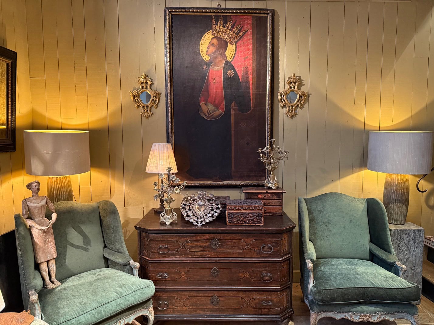 Grand tableau Italien XIXe inspiré par le Quattrocento – Image 2