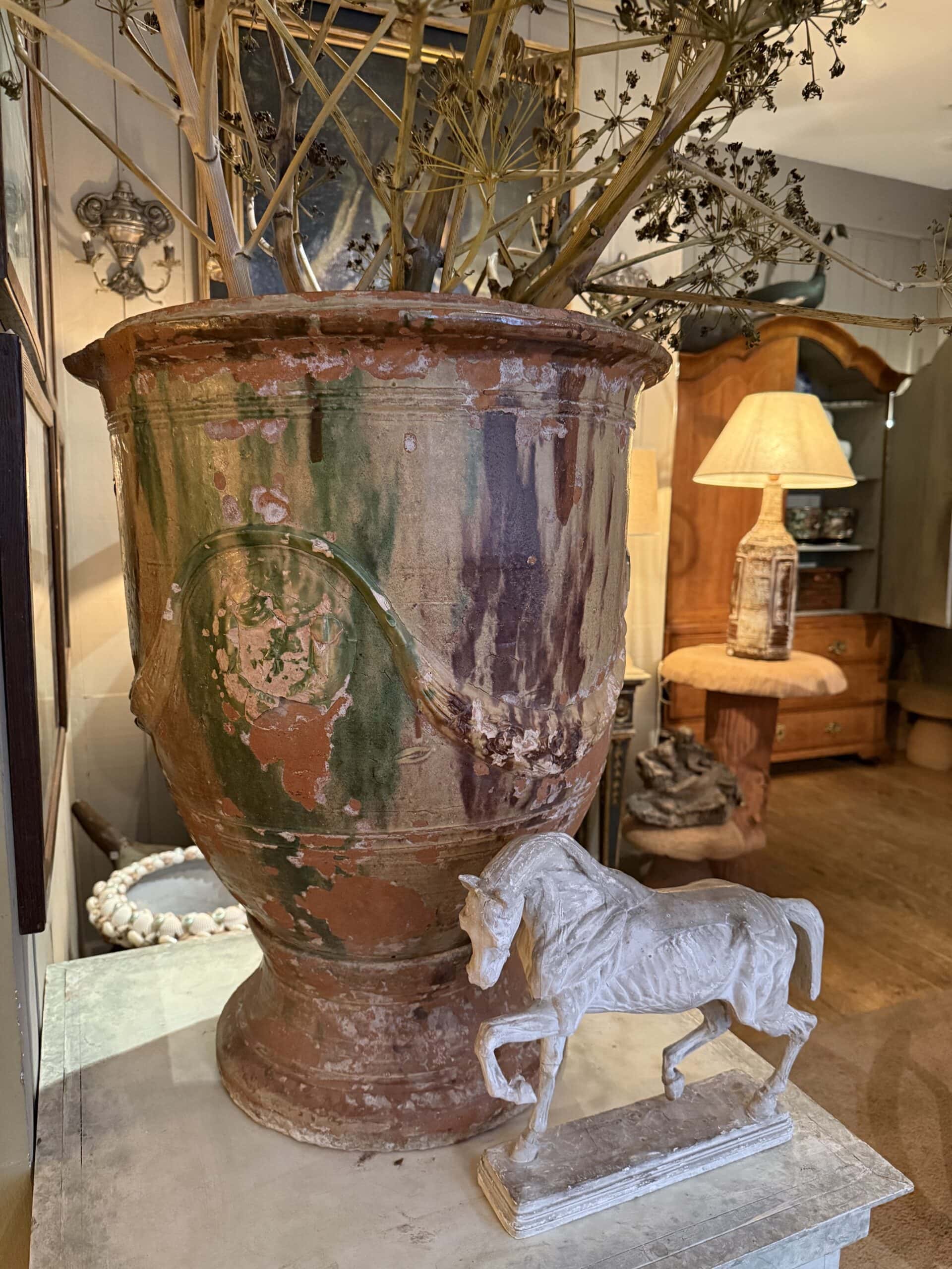 Vase d’Anduze par Boisset fin XIXe