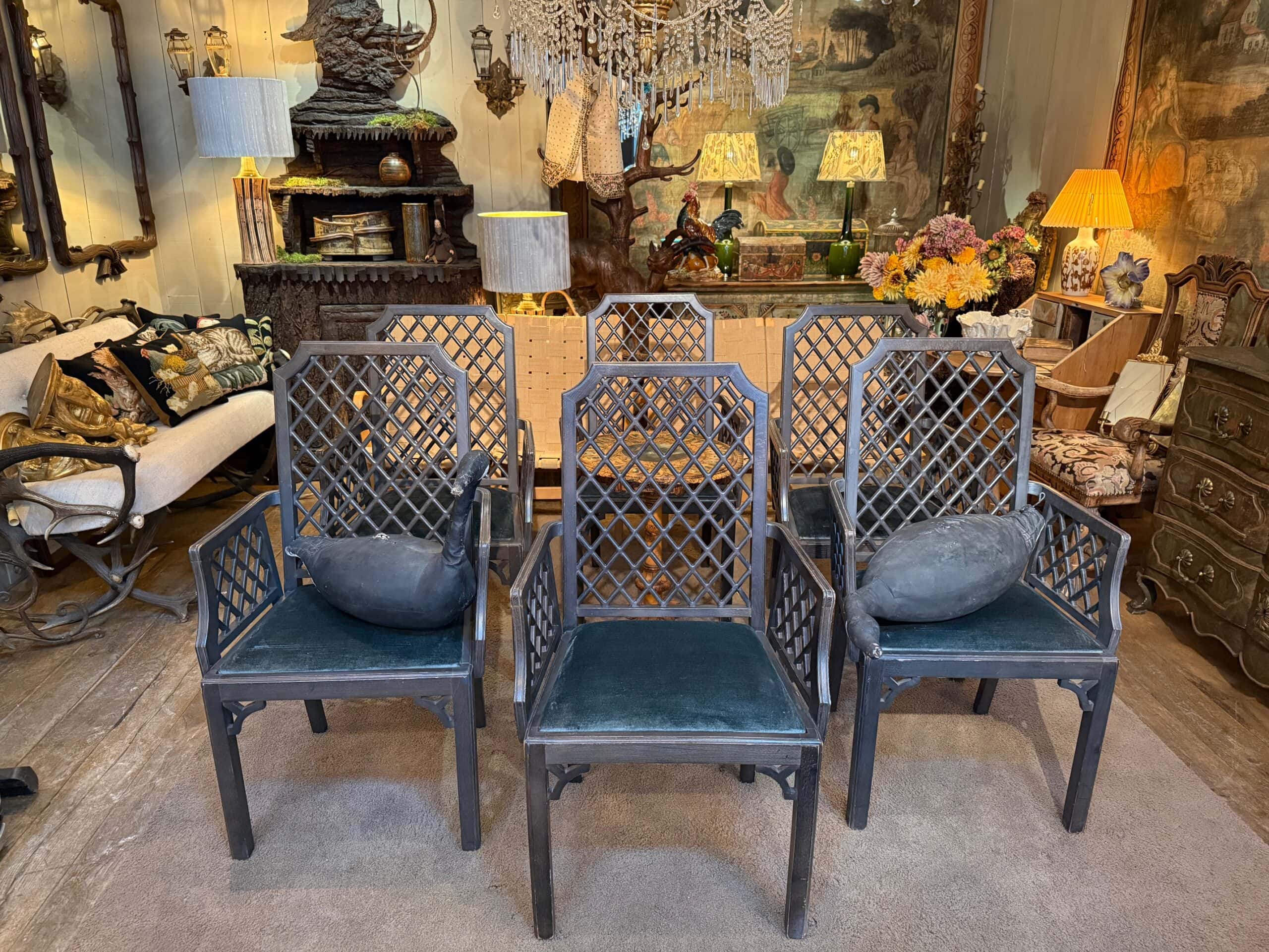 4 chaises pliantes de Yonel Lebovici