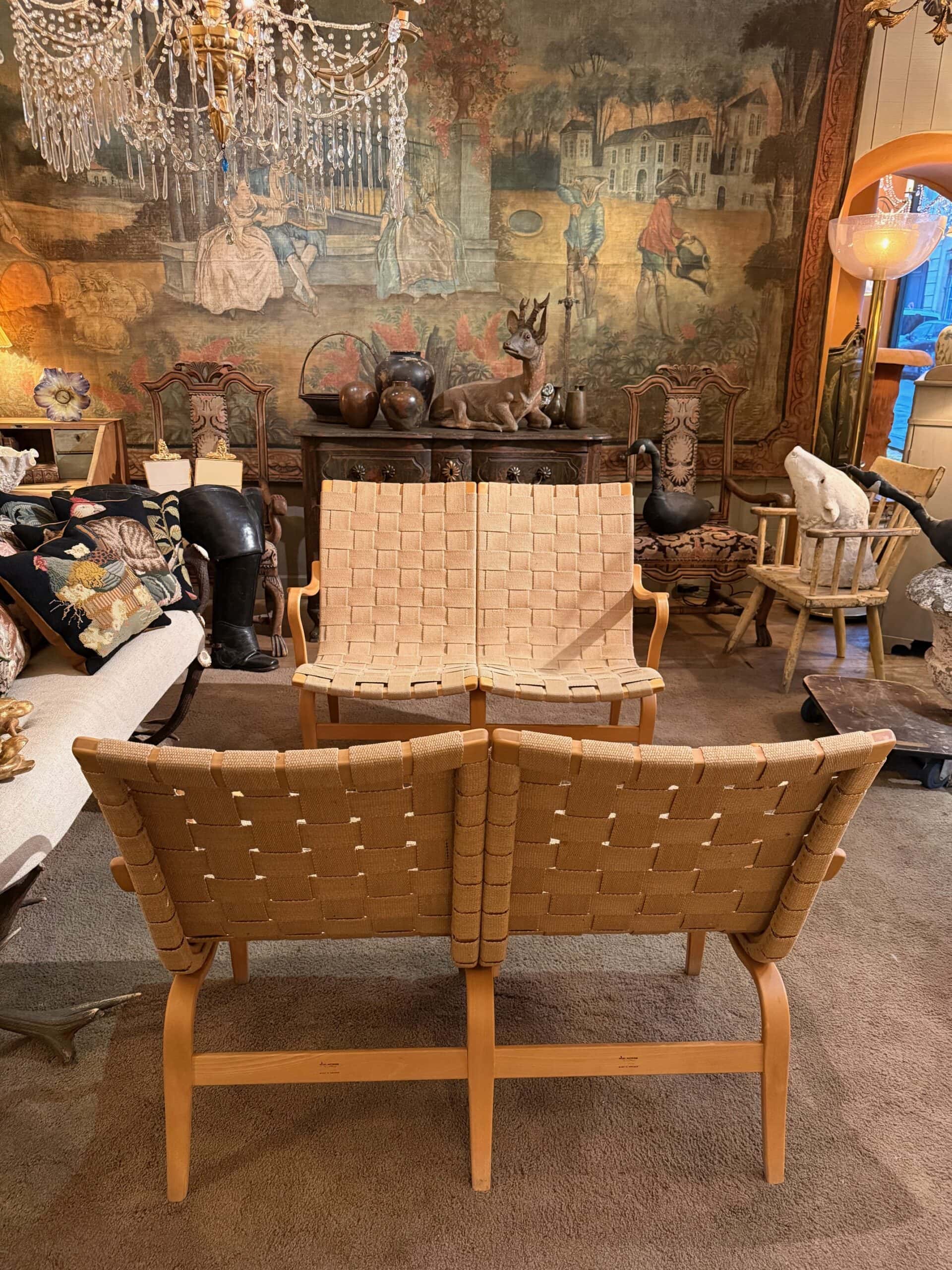 Paire de canapés « Model Eva » par BRUNO MATHSSON -Suède vers 1960 – Image 2