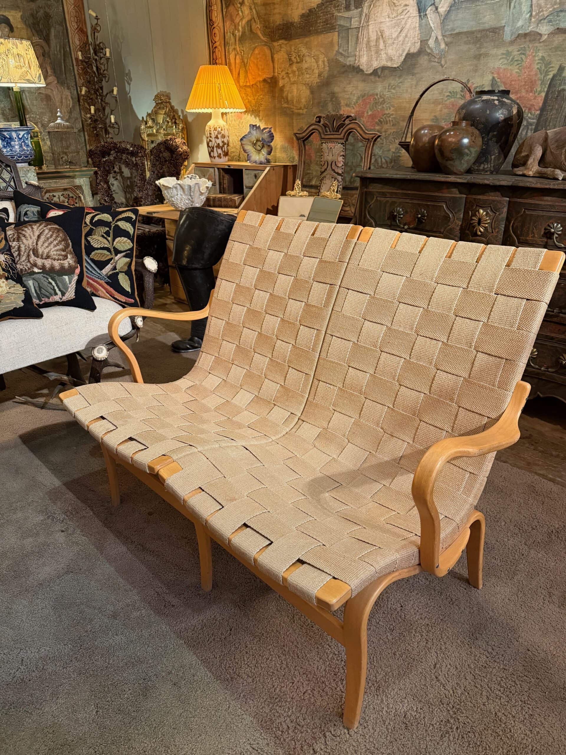 Paire de canapés « Model Eva » par BRUNO MATHSSON -Suède vers 1960 – Image 3