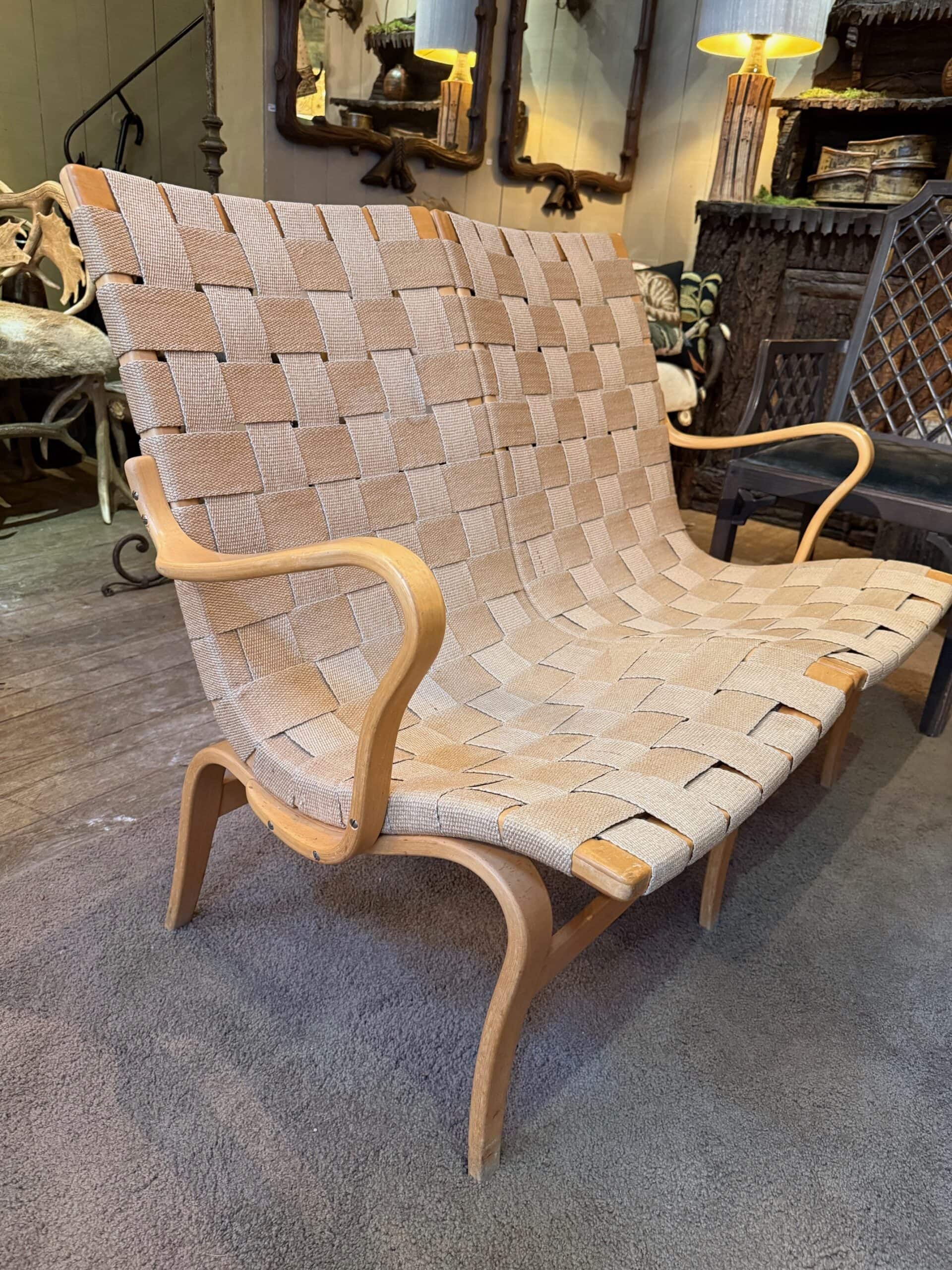 Paire de canapés « Model Eva » par BRUNO MATHSSON -Suède vers 1960 – Image 6