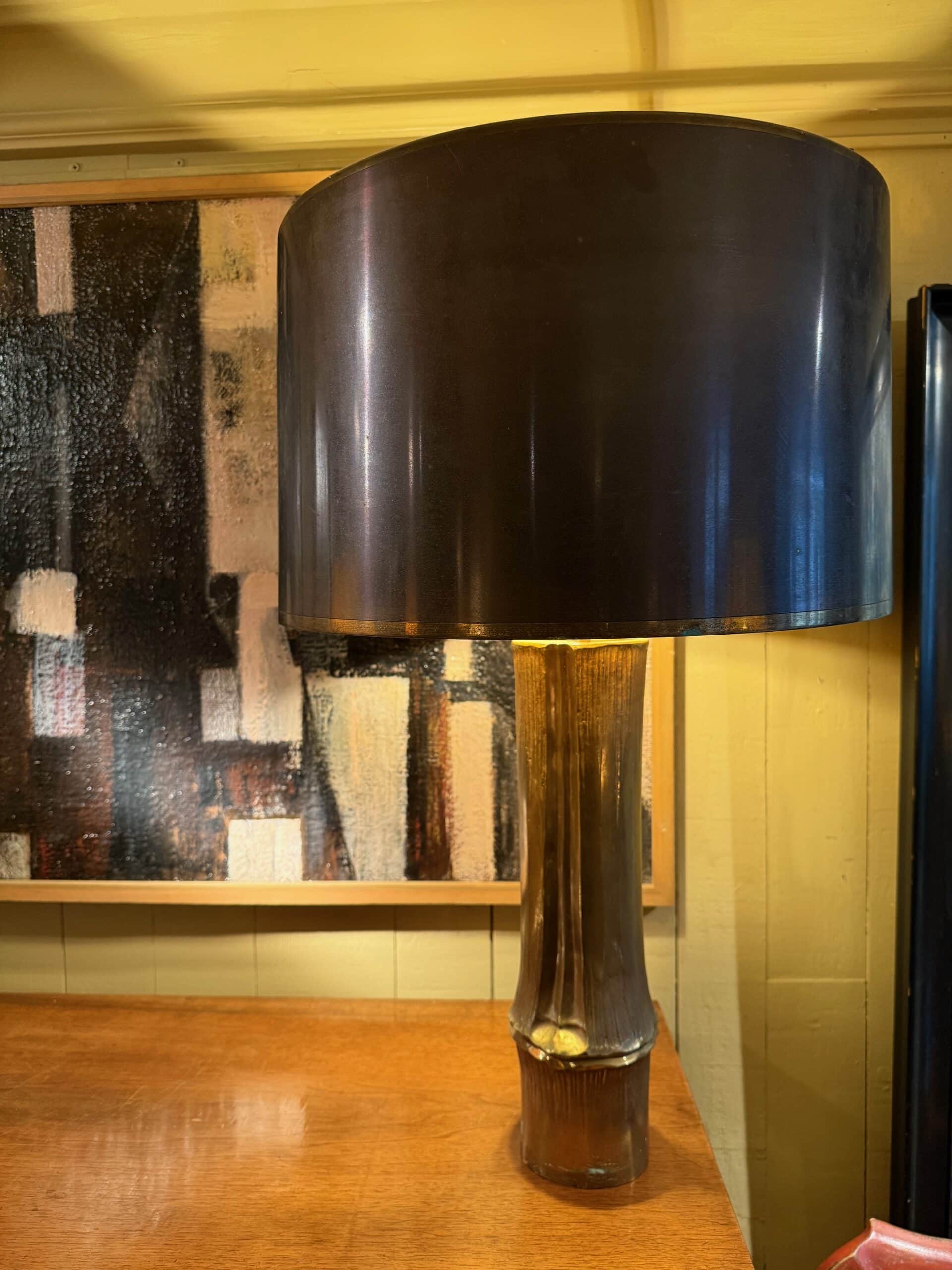 Grande lampe “Bambou” par Maison Charles