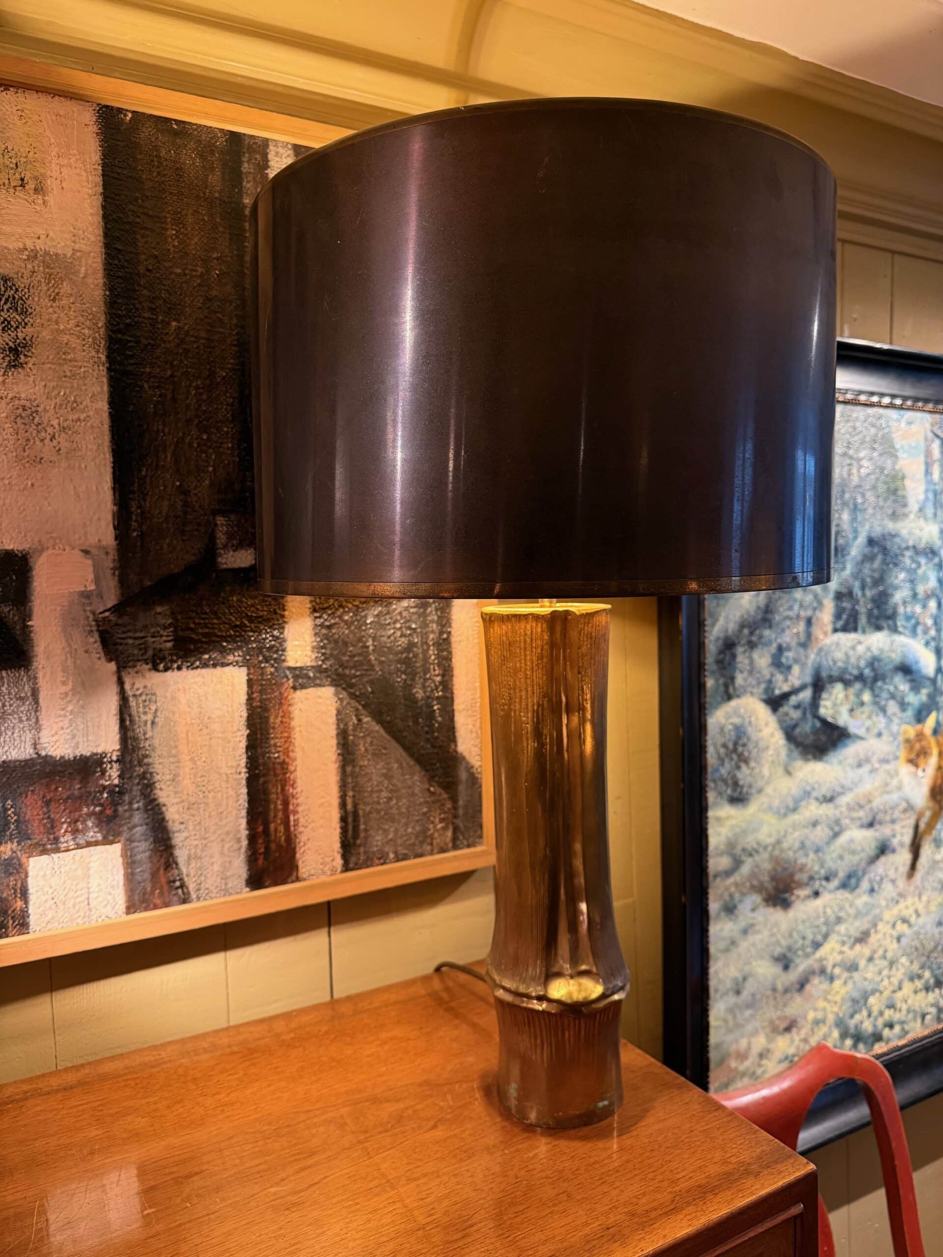 Grande lampe "Bambou" par Maison Charles – Image 3