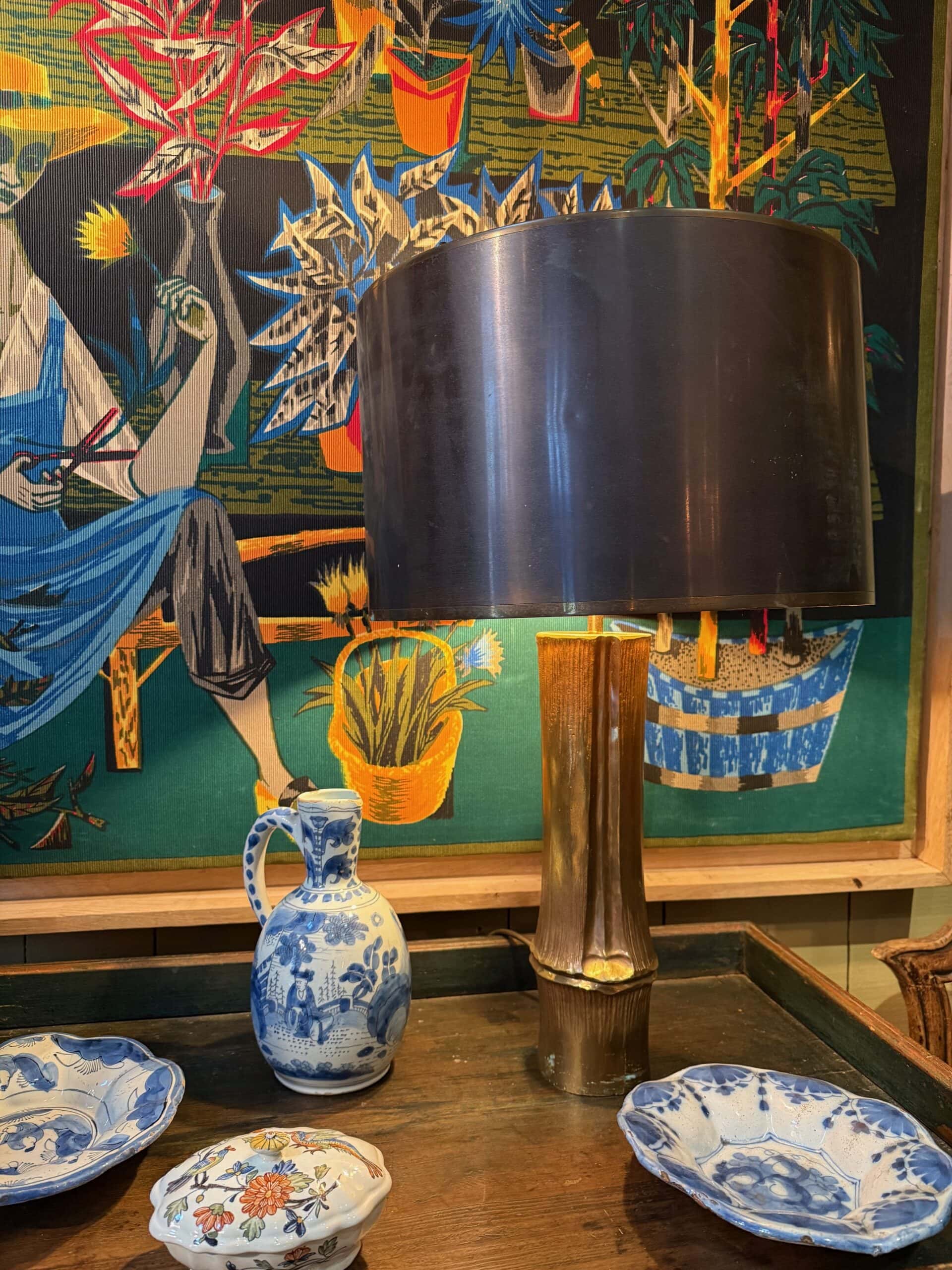 Grande lampe "Bambou" par Maison Charles – Image 5