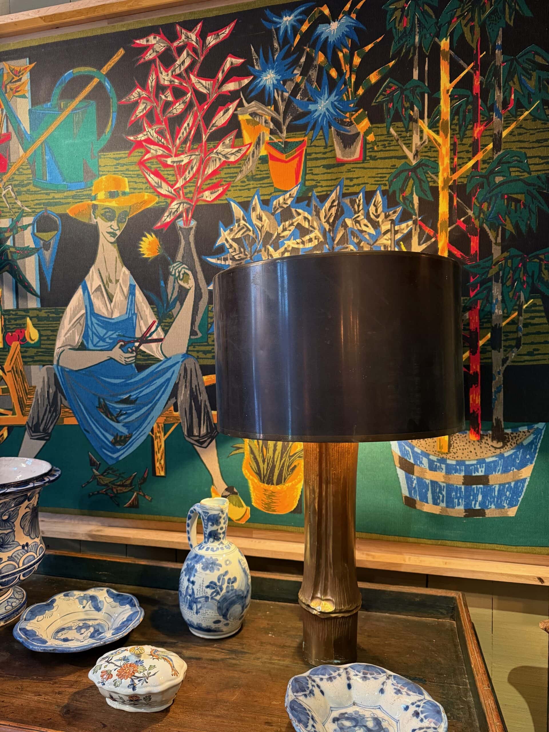 Grande lampe "Bambou" par Maison Charles – Image 7