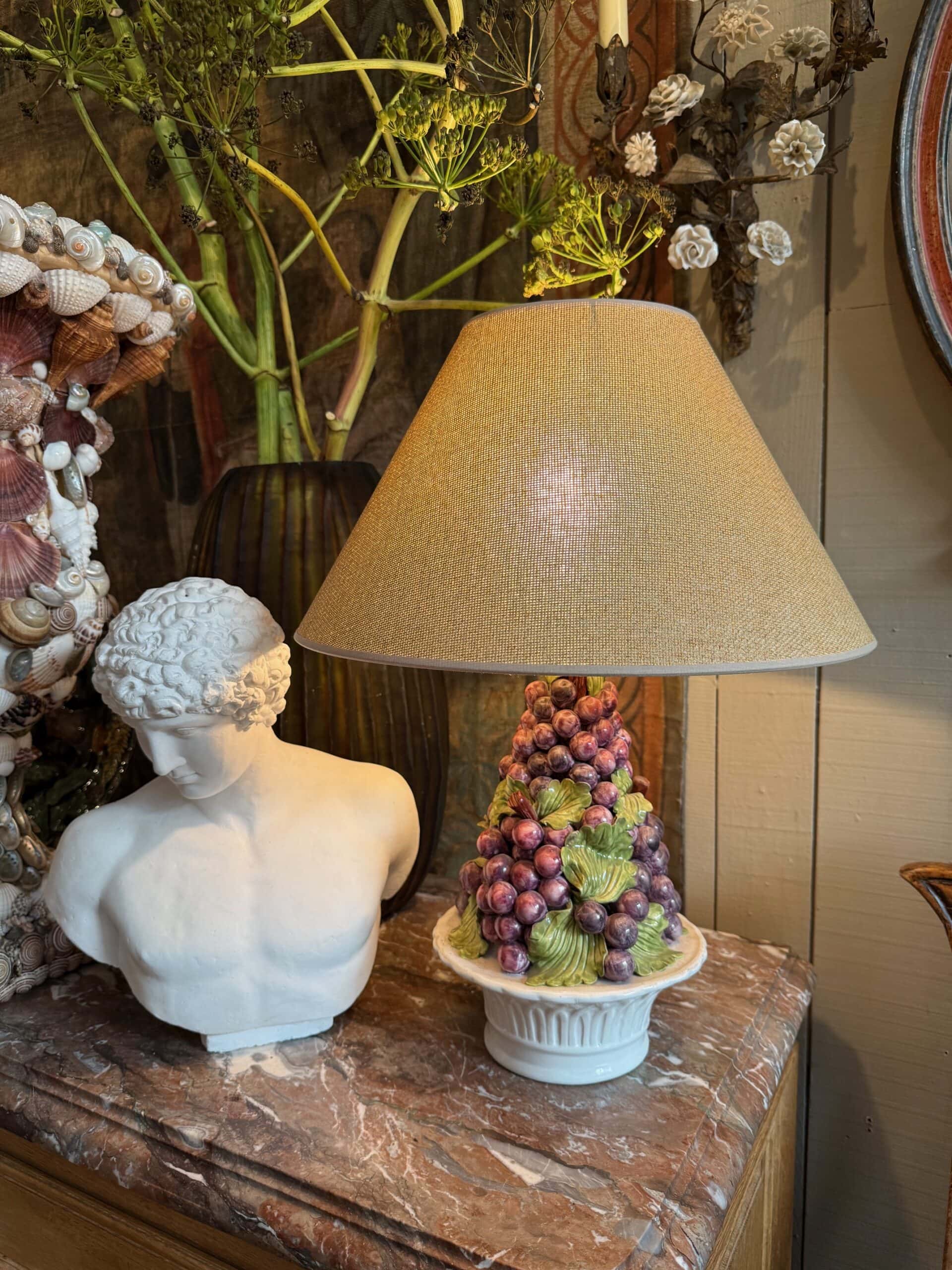 Paire de lampes “corbeilles de raisins”