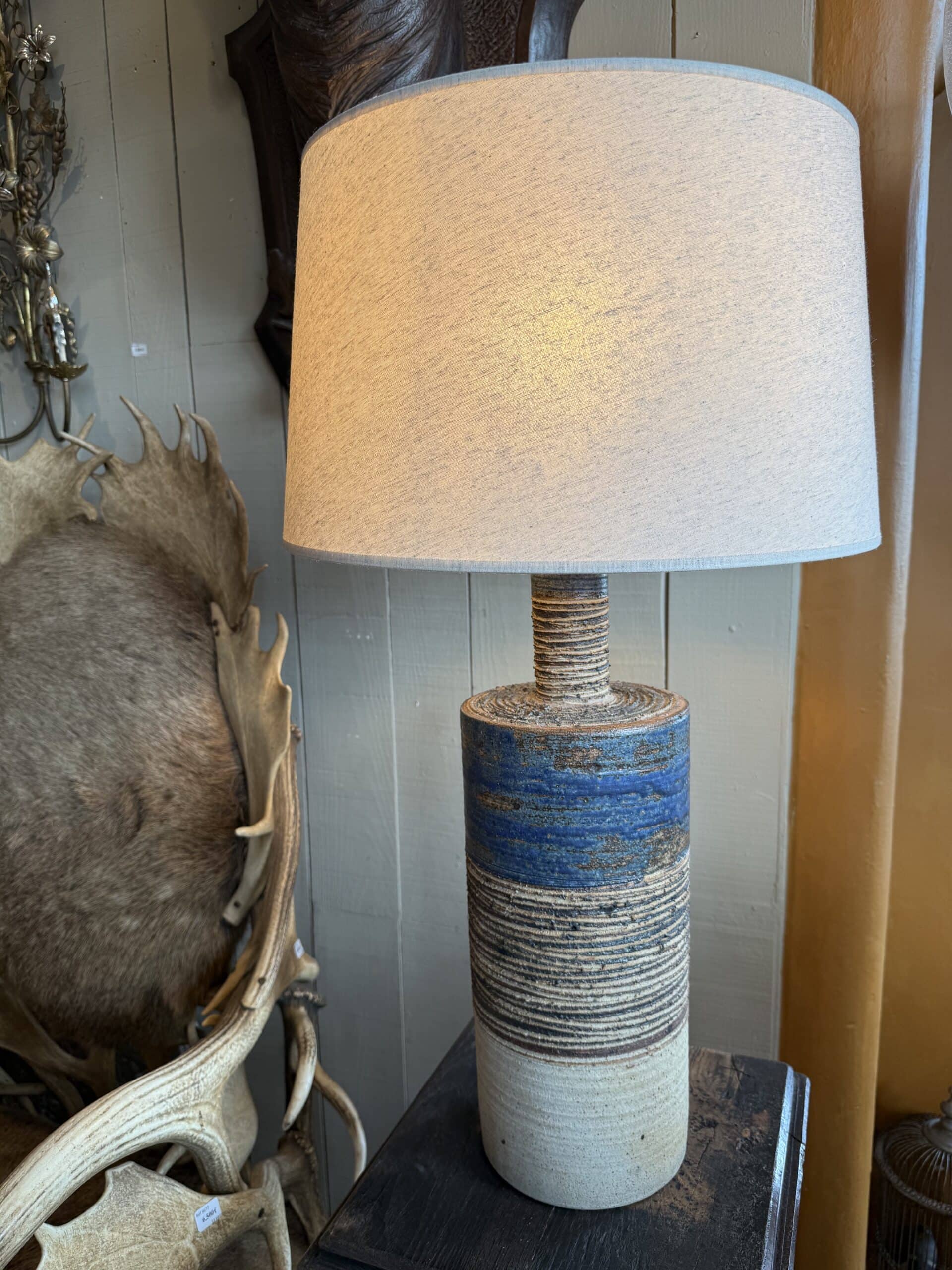 Grande lampe en grés par Tue Poulsen – Danemark ca.1960