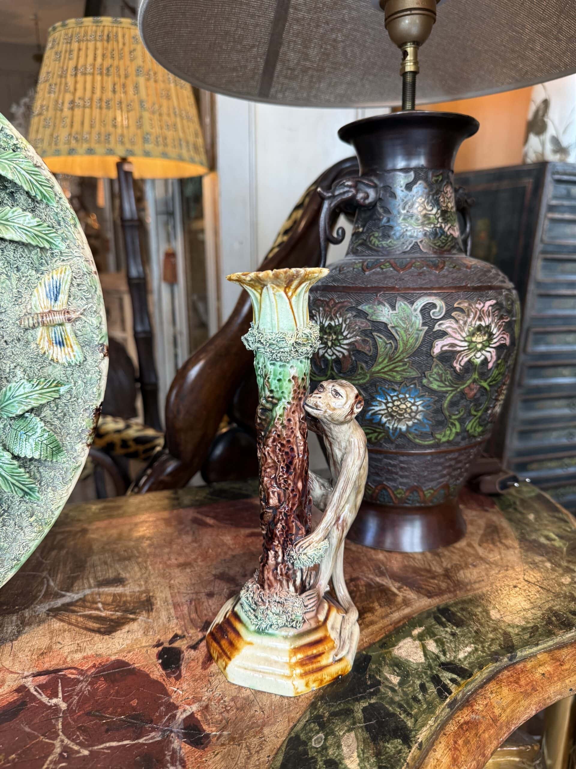 Paire de lampes vases cloisonnés en bronze "chrysanthèmes" - Japon ca.1900 + AJ – Image 3