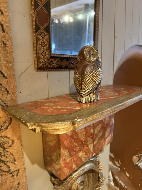 Paire de consoles murales baroques en bois sculpté et peint - Italie XVIIIe – Image 5