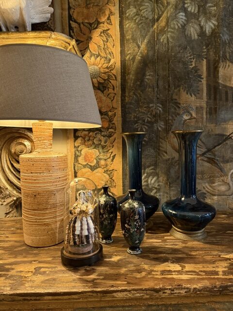 Paire de lampes en grés par Tue Poulsen - Danemark ca.1960 (2 finitions de couleurs) – Image 4