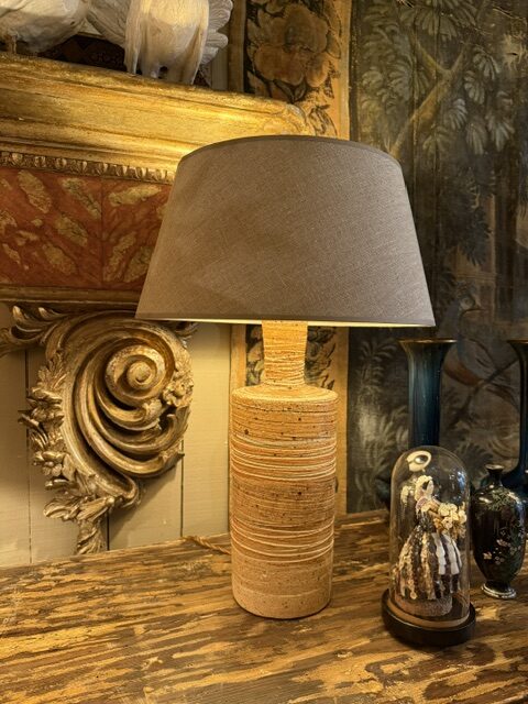 Paire de lampes en grés par Tue Poulsen - Danemark ca.1960 (2 finitions de couleurs) – Image 6